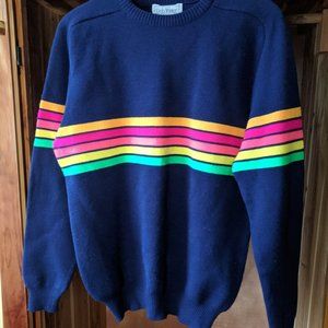 Vintage Bright Stripes Sweater